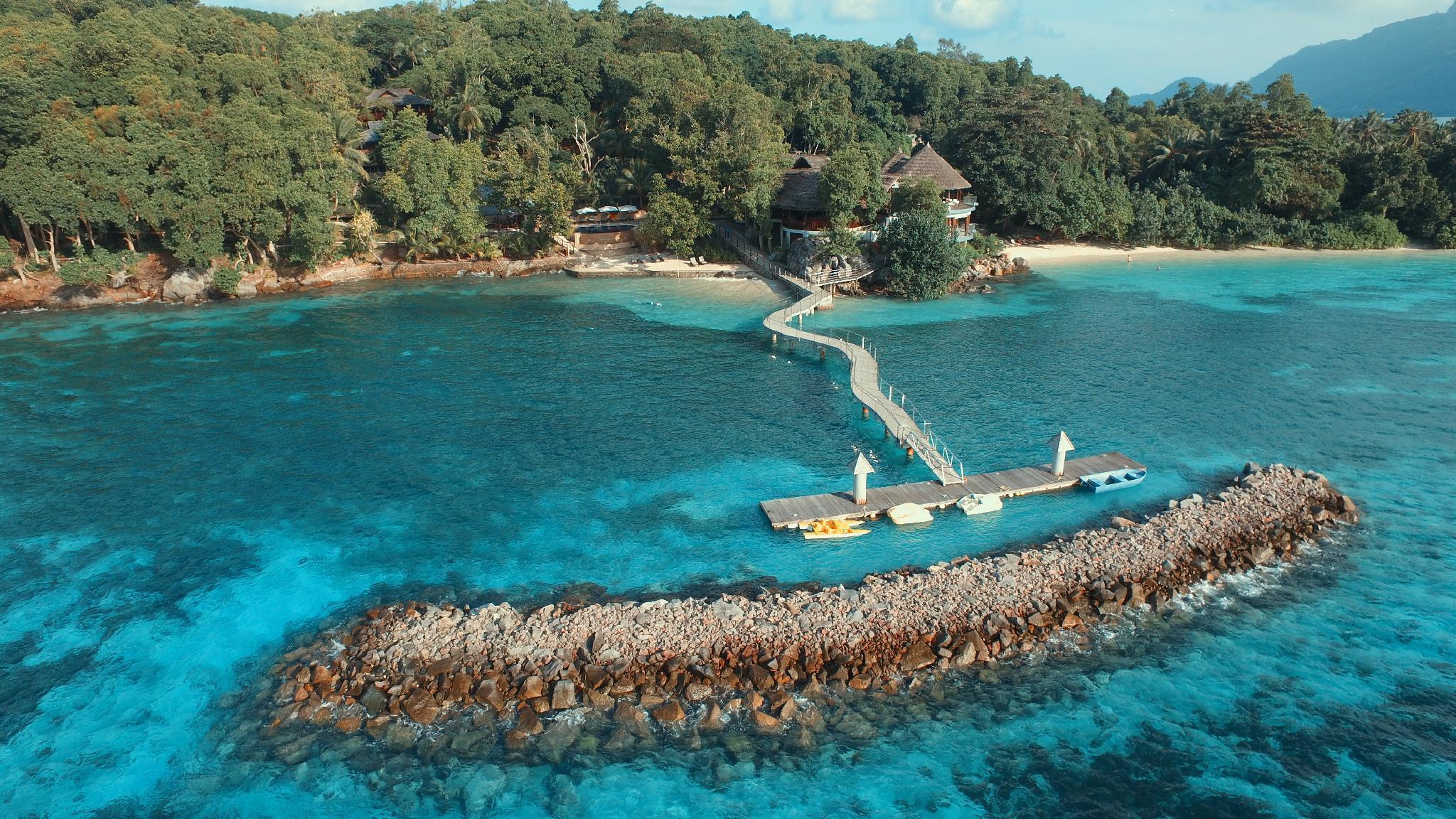 Cerf Island Resort Round Island Esterno foto